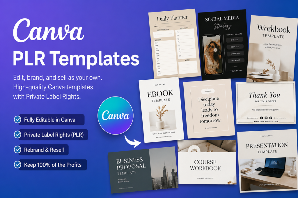 Canva PLR Templates: The Ultimate Guide to Buying, Editing, Selling, and Profiting in 2026
